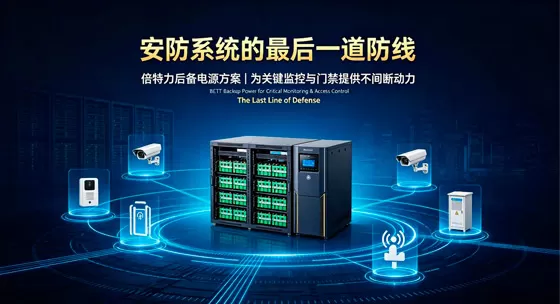 安防系统的“最后一道防线”：倍特力后备电源方案，为关键监控与门禁提供不间断动力