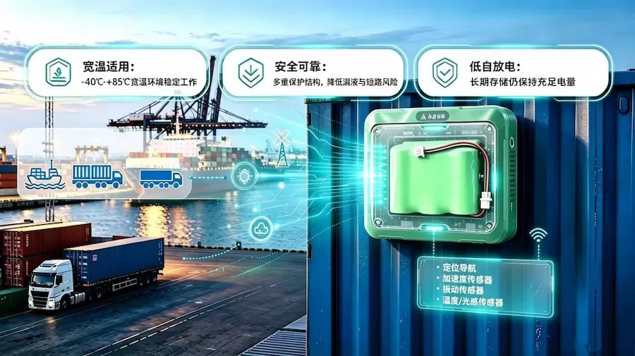 倍特力专用电池：赋能集装箱追踪器稳定长效运行