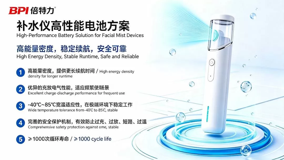 小体积,大能量,更安心:倍特力锂电池,智能补水仪的理想动力之选 小体积,大能量,更安心:倍特力锂电池,智能补水仪的理想动力之选