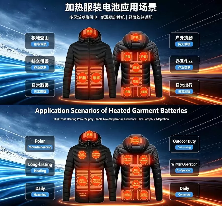 倍特力聚合物电池:为户外加热服打造持久温暖引擎 倍特力聚合物电池:为户外加热服打造持久温暖引擎