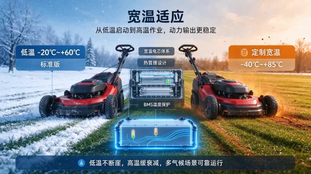强劲作业的 “动力源泉”： 倍特力锂电 PACK 在骑乘式电动割草机领域的技术价值