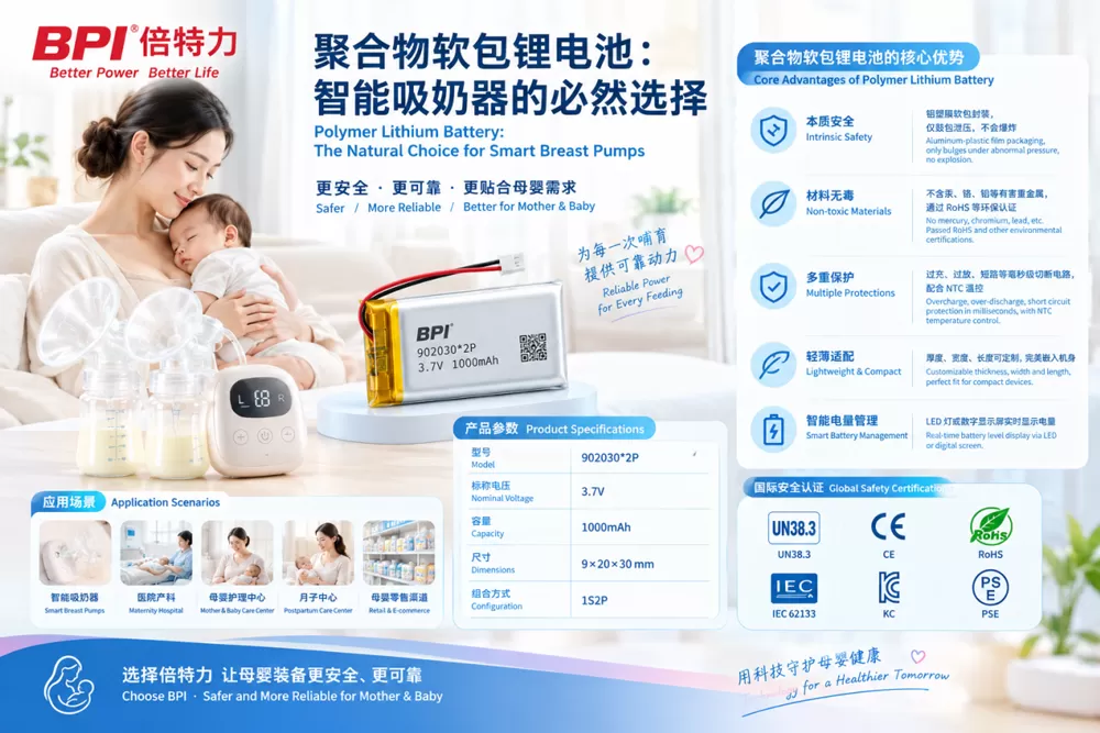 无声的守护：倍特力锂电池在智能吸奶器领域的技术价值
