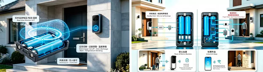 全天守护的“能量心脏”：倍特力锂电池如何成为智能门铃的安心之选
