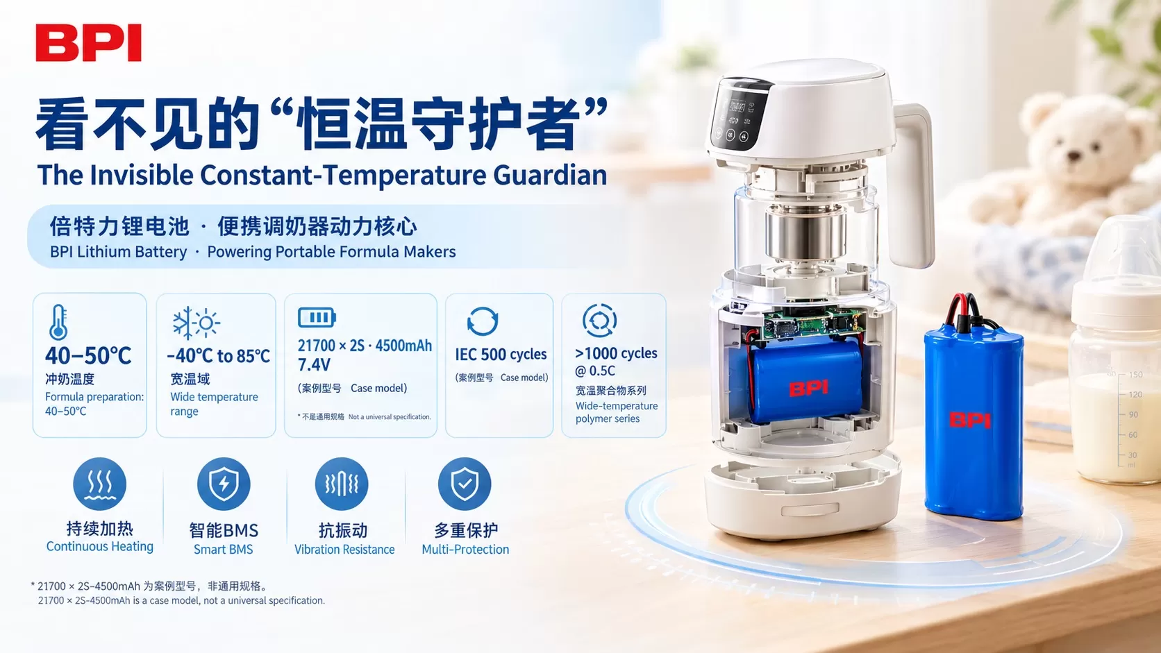 看不见的“恒温守护者”:倍特力锂电池在便携调奶器领域的技术价值 看不见的“恒温守护者”:倍特力锂电池在便携调奶器领域的技术价值