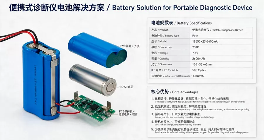 精准诊断的“移动引擎”：倍特力方案，为医疗器械电池轻量化方案注入持久动力
