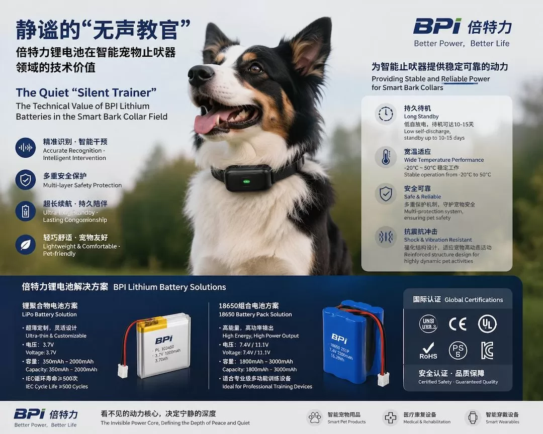 静谧的“无声教官”：倍特力锂电池在智能宠物止吠器领域的技术价值