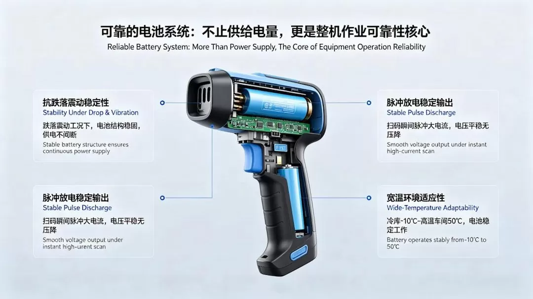 高效作业的动力基石：倍特力锂电池在无线扫码枪领域的技术价值