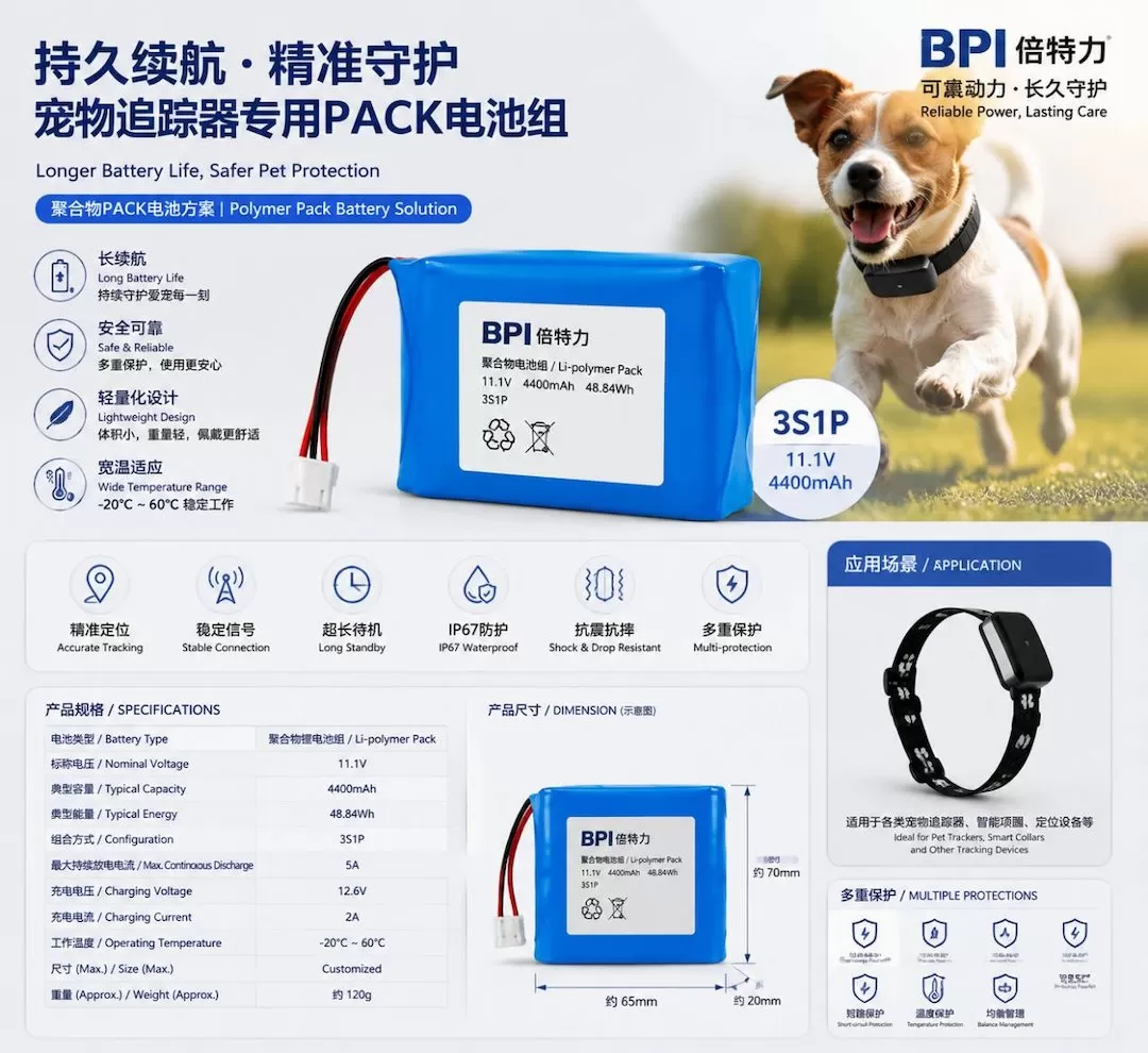 宠物的“隐形守护者”：倍特力锂电池在智能宠物追踪器领域的技术价值