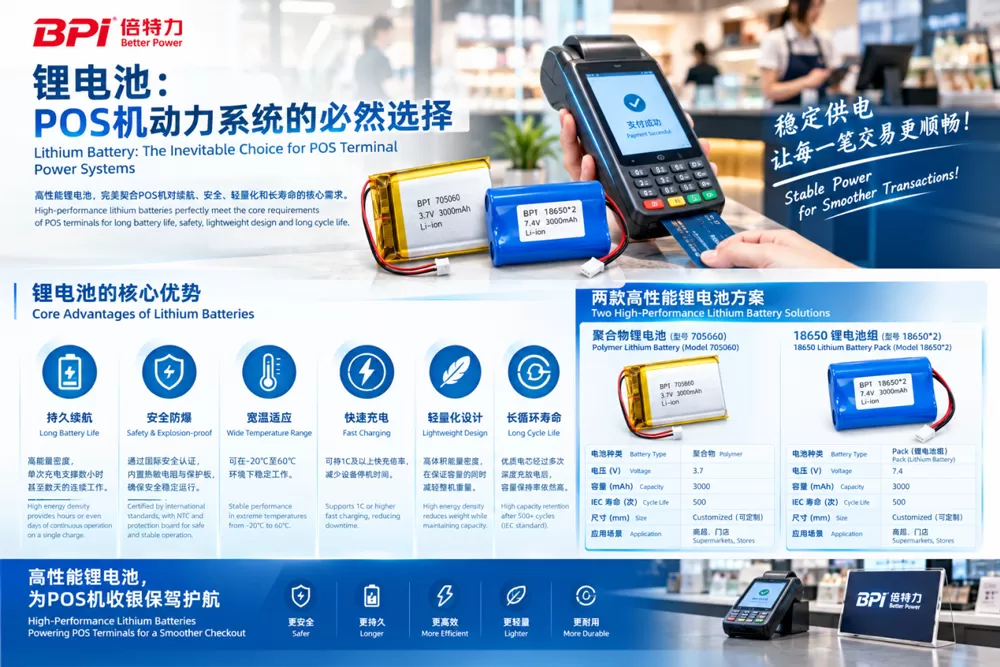收银不间断,动力更持久:倍特力锂电池在POS机领域的应用价值 收银不间断,动力更持久:倍特力锂电池在POS机领域的应用价值