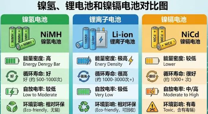 工业镍氢电池组 vs 锂电池 vs 镍镉：集中器供电怎么选？